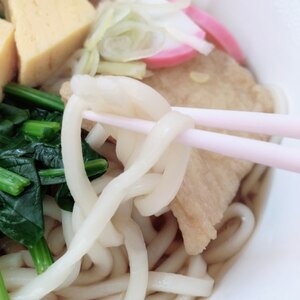 簡単キツネとわかめうどん